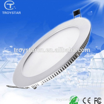 12w round led ceiling lamp 6500k dimmable led panel light white silver housing